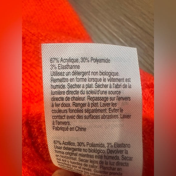 Oasis Bright Orange V-Neck Sweater - Picture 5 of 7